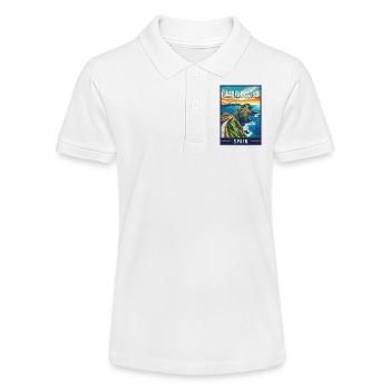 Discover Enchantment of Gaztelugatxe in Spain - Stanley/Stella Teen Organic Polo Shirt MINI SPRINTER - white - Front