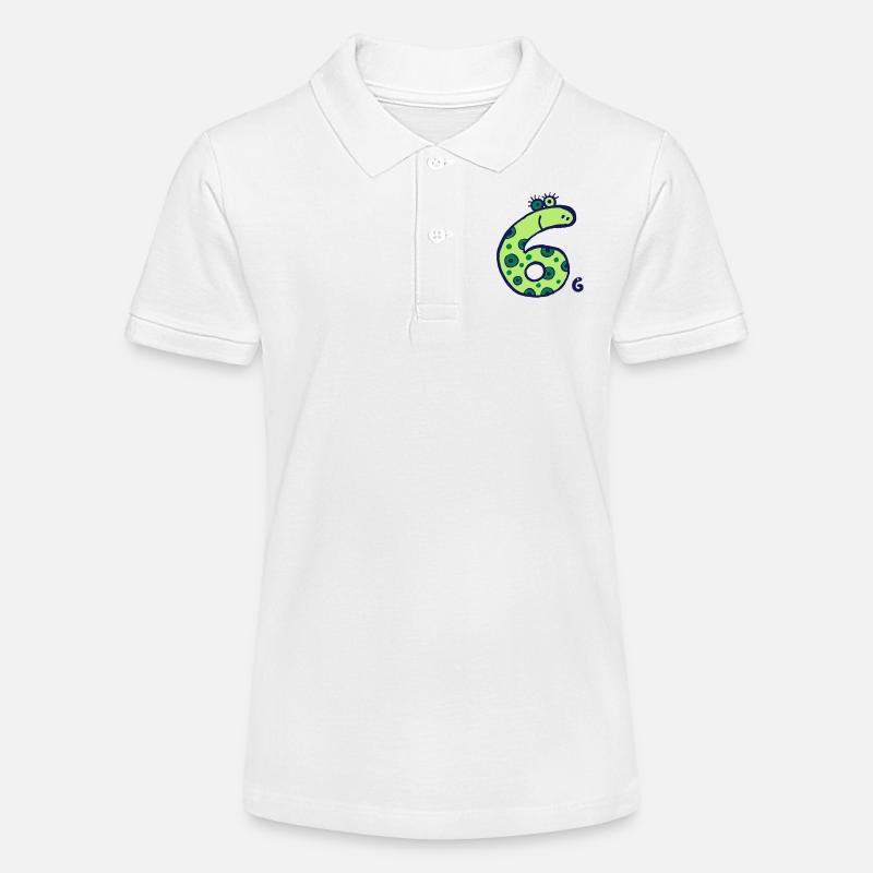 monstre six - Polo bio MINI SPRINTER Stanley/Stella Ado - blanc