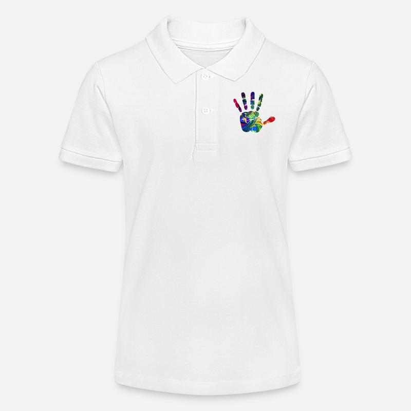 Mano - Polo ecologica MINI SPRINTER per ragazzi di Stanley/Stella - bianco