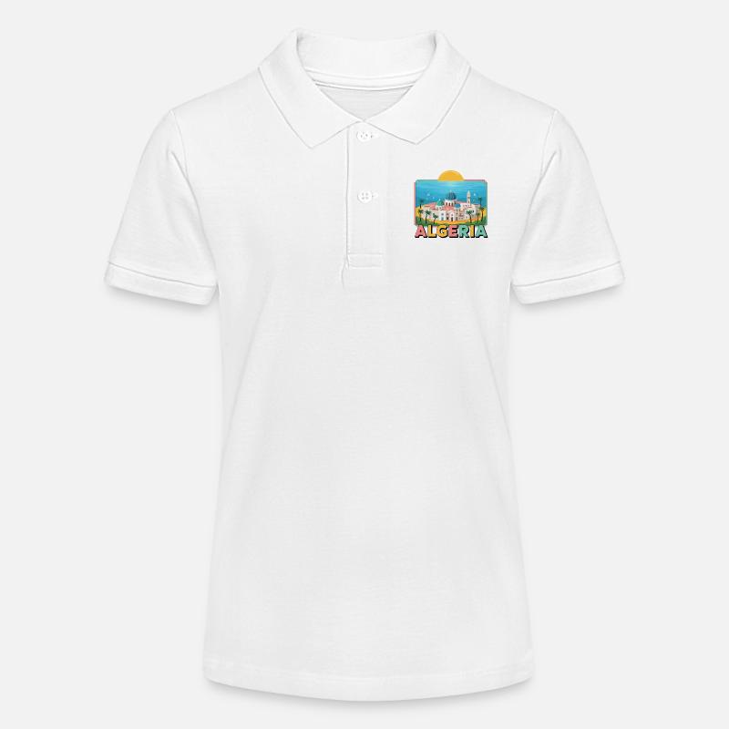 Algérie DZ Algeria - Polo bio MINI SPRINTER Stanley/Stella Ado - blanc