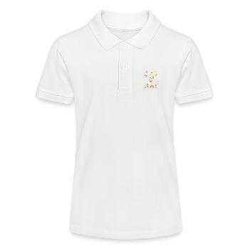 Buchstabe Z, Monogramm, Tiermuster - Stanley/Stella Teenager Bio-Poloshirt MINI SPRINTER - Weiß - Vorne