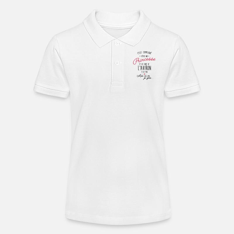 princesse et Aviron - Polo bio MINI SPRINTER Stanley/Stella Ado - blanc
