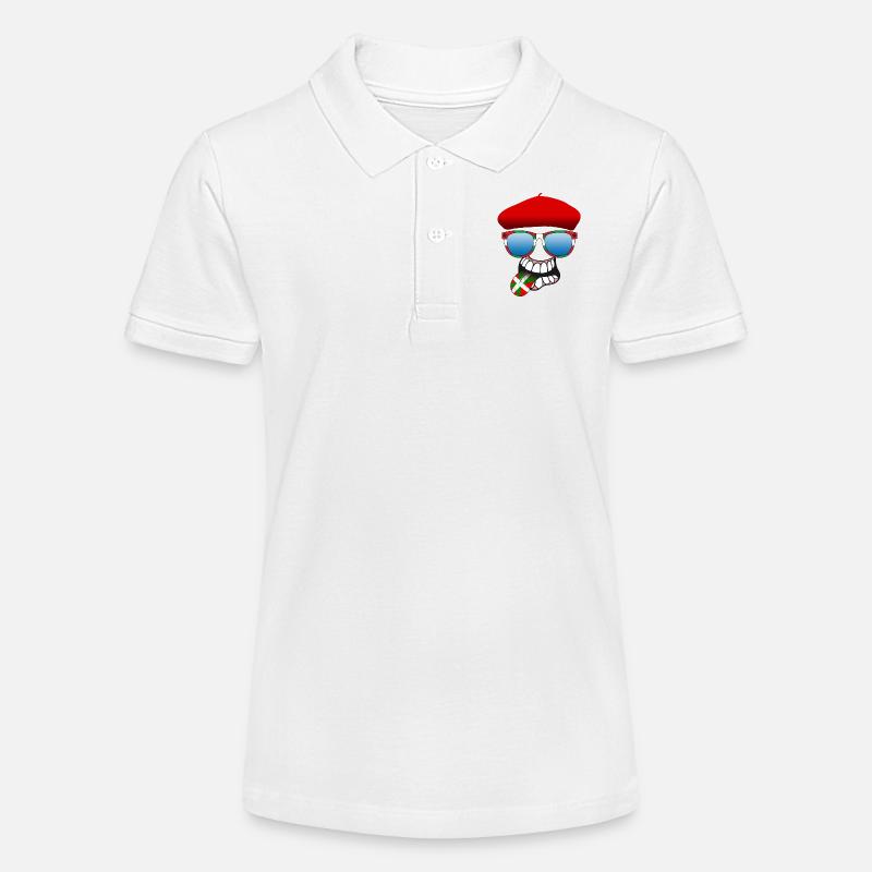 basque smiley 6 - Polo bio MINI SPRINTER Stanley/Stella Ado - blanc