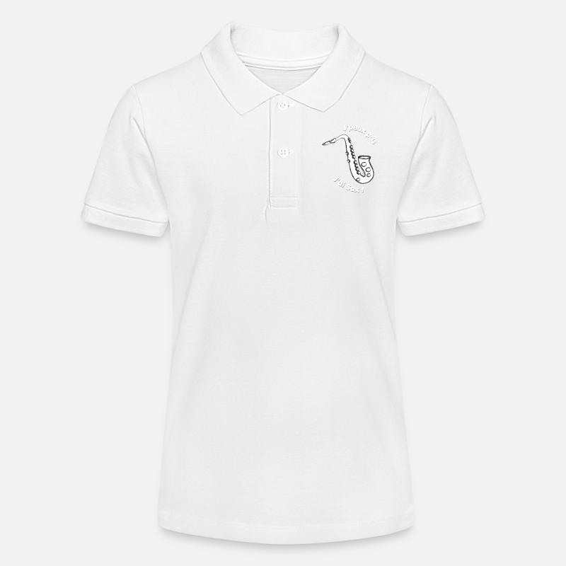 J'peux pas j'ai sax ! - Polo bio MINI SPRINTER Stanley/Stella Ado - blanc