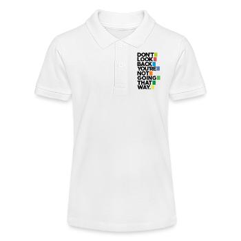Don't look back - Stanley/Stella Teen Organic Polo Shirt MINI SPRINTER - white - Front