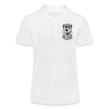 Plot Twist: Er lebt Ostern Christ - Stanley/Stella Teenager Bio-Poloshirt MINI SPRINTER - Weiß - Vorne