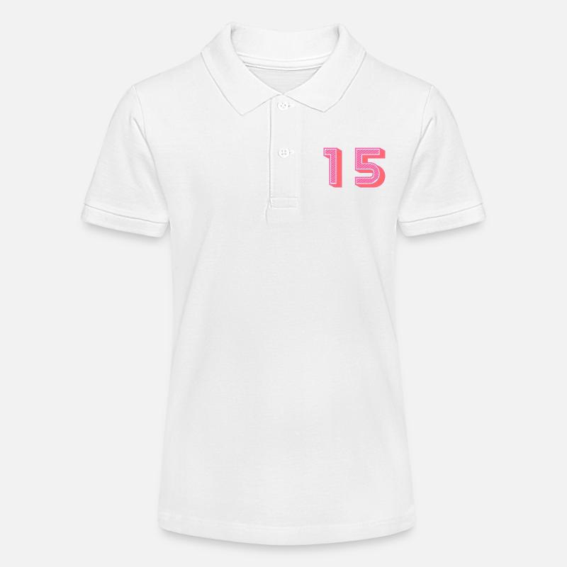 15. 15 ANS. 15e ANNIVERSAIRE. ANNIVERSAIRE 15 ANS. - Polo bio MINI SPRINTER Stanley/Stella Ado - blanc