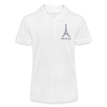 Design Tour Eiffel Italie - Polo bio MINI SPRINTER Stanley/Stella Ado - blanc - Devant