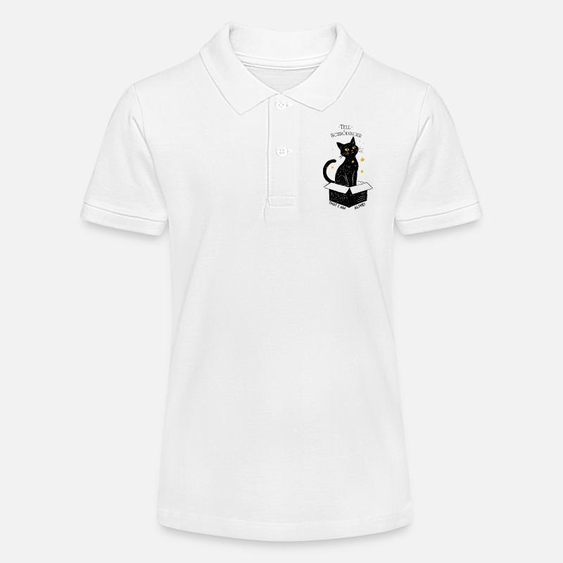Le chat de Schrödinger - Polo bio MINI SPRINTER Stanley/Stella Ado - blanc