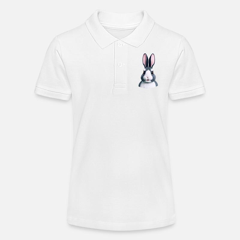 Lapin - Pas seulement à Pâques - Polo bio MINI SPRINTER Stanley/Stella Ado - blanc
