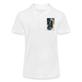 Verpixelte Träume - Stanley/Stella Teenager Bio-Poloshirt MINI SPRINTER - Weiß - Vorne