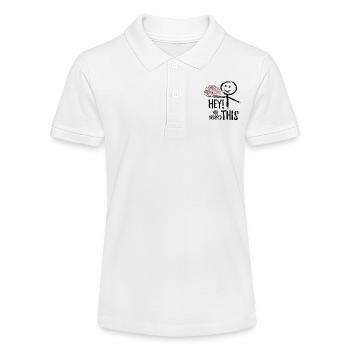 Hé! Vous avez laissé tomber ça. Cerveau, Dire, Autocollant - Polo bio MINI SPRINTER Stanley/Stella Ado - blanc - Devant