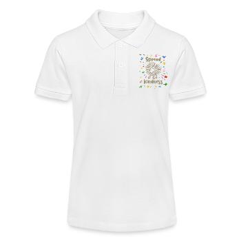 Spread Kindness - Hund schüttelt sich - Stanley/Stella Teenager Bio-Poloshirt MINI SPRINTER - Weiß - Vorne