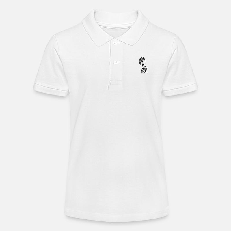 Yin Yang - Polo bio MINI SPRINTER Stanley/Stella Ado - blanc