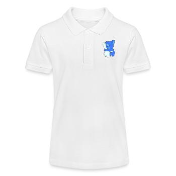 Freundlicher Bär - Stanley/Stella Teenager Bio-Poloshirt MINI SPRINTER - Weiß - Vorne