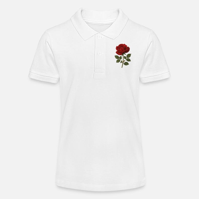 Rose - Polo bio MINI SPRINTER Stanley/Stella Ado - blanc