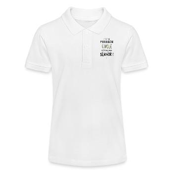 J'ai un parrain cinglé et je peux m'en servir - Polo bio MINI SPRINTER Stanley/Stella Ado - blanc - Devant