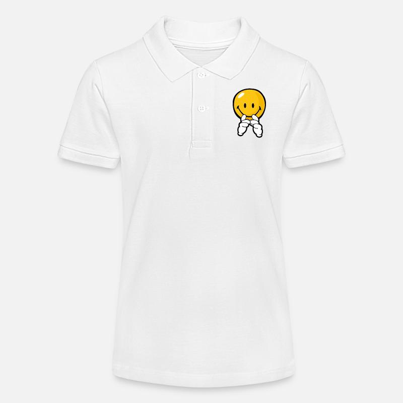 Smiley Confidence Expectation - Polo bio MINI SPRINTER Stanley/Stella Ado - blanc