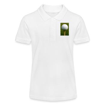 Sport - Golf Ball - Stanley/Stella Teen Organic Polo Shirt MINI SPRINTER - white - Front