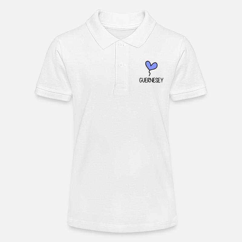 GUERNESEY. ROYAUME-UNI. ANGLETERRE - Polo bio MINI SPRINTER Stanley/Stella Ado - blanc