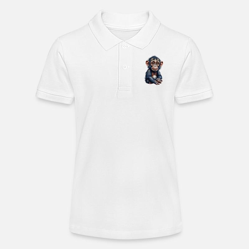 Singe singe - Polo bio MINI SPRINTER Stanley/Stella Ado - blanc
