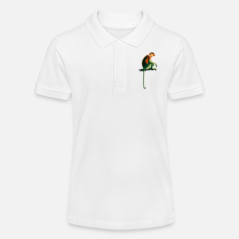 Singe trompide - Polo bio MINI SPRINTER Stanley/Stella Ado - blanc