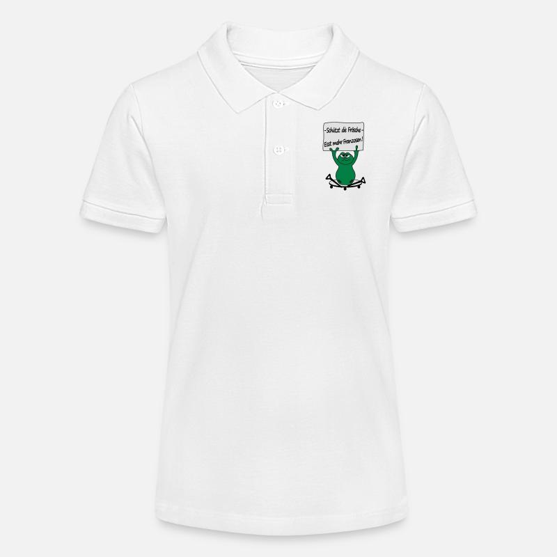 la grenouille - Polo bio MINI SPRINTER Stanley/Stella Ado - blanc