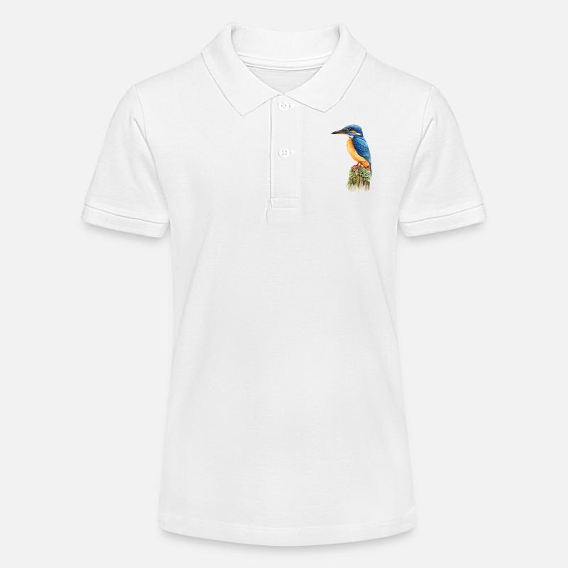 Martin-pêcheur - Polo bio MINI SPRINTER Stanley/Stella Ado - blanc