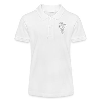 Blumenstrauss - Stanley/Stella Teenager Bio-Poloshirt MINI SPRINTER - Weiß - Vorne