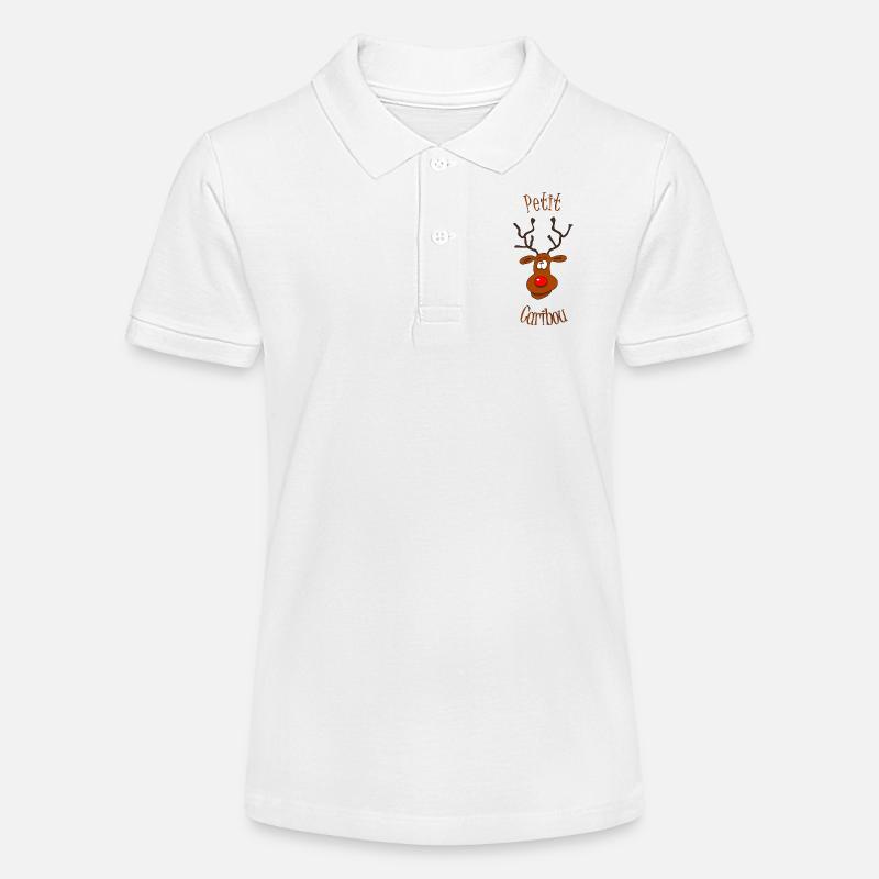 petit caribou - Polo bio MINI SPRINTER Stanley/Stella Ado - blanc