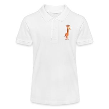 Drôle de girafe - Polo bio MINI SPRINTER Stanley/Stella Ado - blanc - Devant