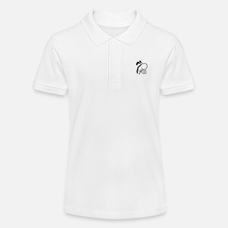 Bialumbo Pense Positivement - Polo bio MINI SPRINTER Stanley/Stella Ado - blanc
