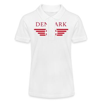 I love Denmark - Stanley/Stella Teen Organic Polo Shirt MINI SPRINTER - white - Front
