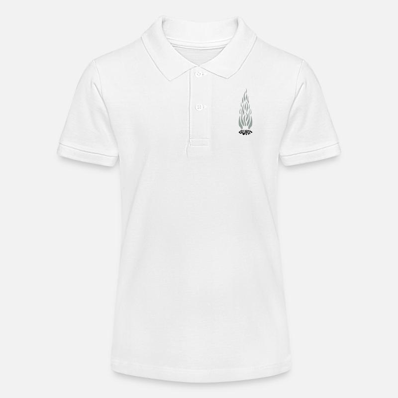 burn - Polo bio MINI SPRINTER Stanley/Stella Ado - blanc