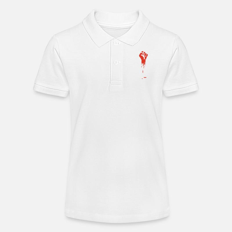 poing levé - Polo bio MINI SPRINTER Stanley/Stella Ado - blanc