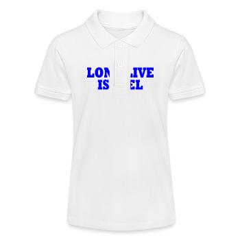 Long live israel - Polo bio MINI SPRINTER Stanley/Stella Ado - blanc - Devant