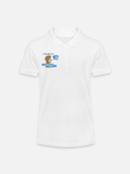 Tschüß Kita - Schulkind - Stanley/Stella Teenager Bio-Poloshirt MINI SPRINTER - Weiß