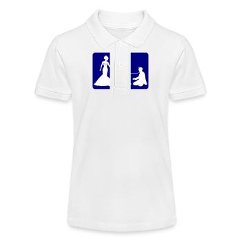 Hochzeit Brautpaar Leine - Stanley/Stella Teenager Bio-Poloshirt MINI SPRINTER - Weiß - Vorne