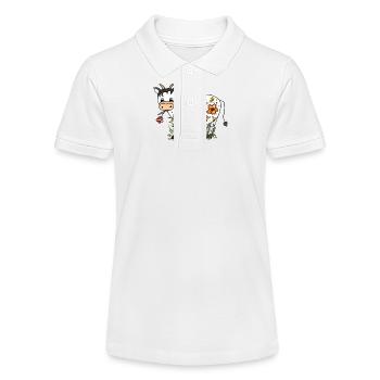 Kuh - Stanley/Stella Teenager Bio-Poloshirt MINI SPRINTER - Weiß - Vorne