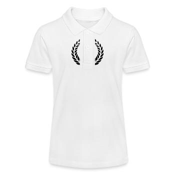 Lorbeerkranz Design - Stanley/Stella Teenager Bio-Poloshirt MINI SPRINTER - Weiß - Vorne