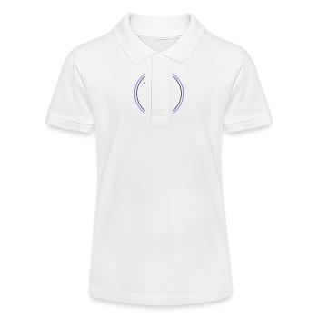 Wind Power Symbol Wind Turbine - Stanley/Stella Teen Organic Polo Shirt MINI SPRINTER - white - Front