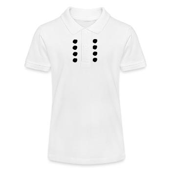 Ligne, points, point, forme, symbole - Polo bio MINI SPRINTER Stanley/Stella Ado - blanc - Devant
