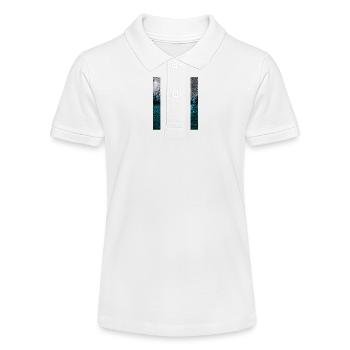 Tranquil Forest at Night - Stanley/Stella Teen Organic Polo Shirt MINI SPRINTER - white - Front