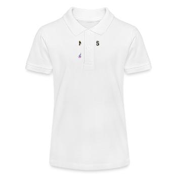 NIKLAS - Beautiful boy name with dinosaur - Stanley/Stella Teen Organic Polo Shirt MINI SPRINTER - white - Front