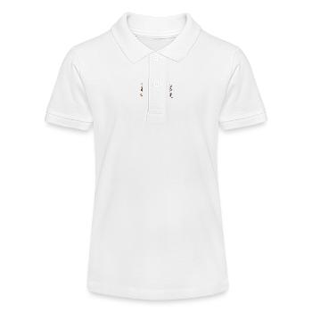 Weihnachtsmann mit Schlitten und Rentier - Stanley/Stella Teenager Bio-Poloshirt MINI SPRINTER - Weiß - Vorne