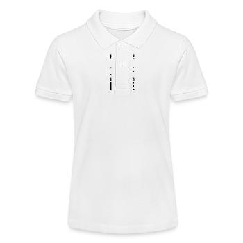 Vater und Tochter, ein Team fürs Leben - Stanley/Stella Teenager Bio-Poloshirt MINI SPRINTER - Weiß - Vorne