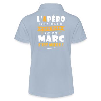 Marc Cadeau Humour personnalisé cadeau marc - Polo bio MINI SPRINTER Stanley/Stella Ado - rouge - Dos