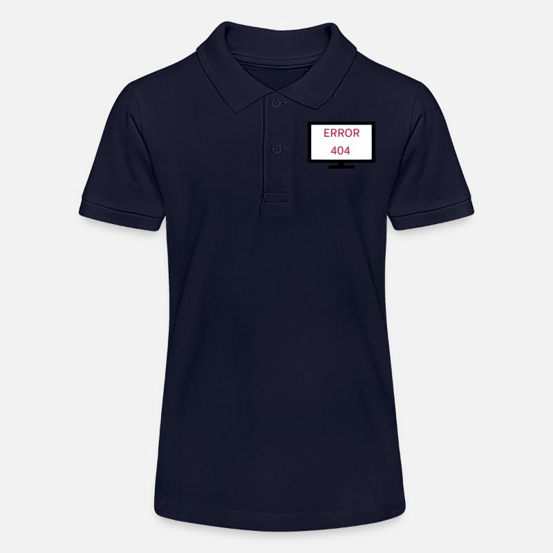 Computer Error 404 - Stanley/Stella Teen Organic Polo Shirt MINI SPRINTER - navy
