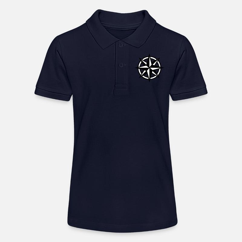 Boussole deux couleurs - Polo bio MINI SPRINTER Stanley/Stella Ado - bleu marine