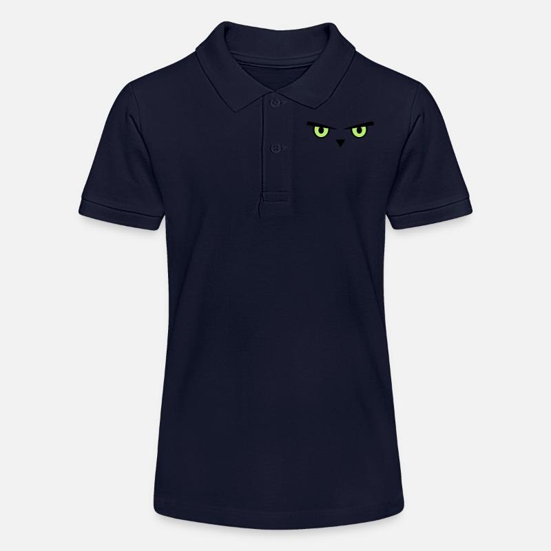 Owl, eyes, bird - Polo bio MINI SPRINTER Stanley/Stella Ado - bleu marine